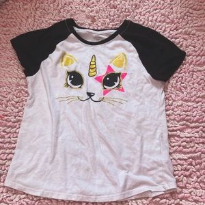 Way to celebrate white unicorn cat t shirt XL